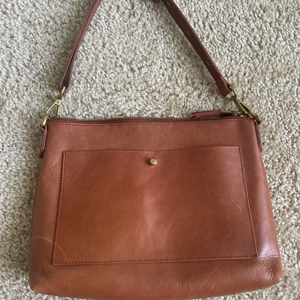 Madewell Tan Leather Shoulder Bag